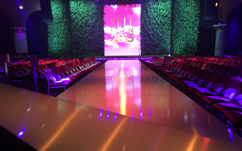 Catwalk av Dibond, Ellegalan 2015