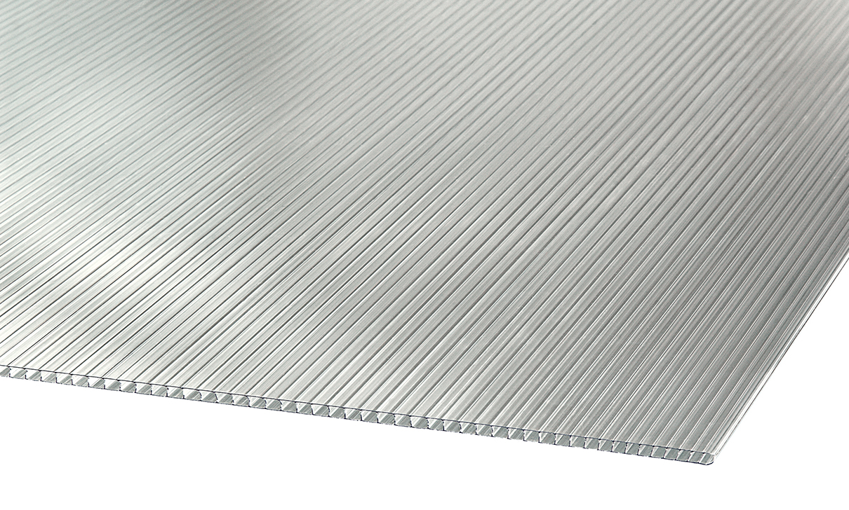 gop Multiglas 4 mm (DP) klar Kanaltakskiva